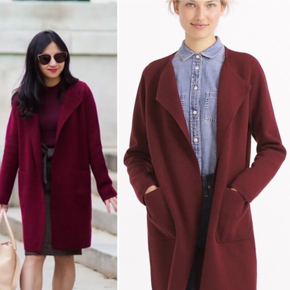 J. Crew 365 Juliette Collarless Sweater Blazer